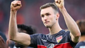 Sasa Kalajdzic hat den Treffer zum 1:1 des VfB Stuttgart beim 1. FC Union Berlin erzielt. Foto: Baumann/Cathrin Müller