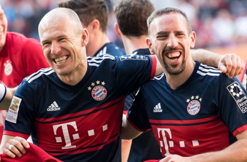 Arjen Robben und Franck Ribéry prägen das Spiel des FC Bayern München. Foto: dpa