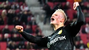 Erling Haaland ist ein formidabler Einstand für Borussia Dortmund gelungen – mit drei Treffern innerhalb von 20 Minuten Foto: dpa/Stefan Puchner