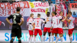 Der VfB musste sich in Leipzig knapp geschlagen geben. Foto: AFP