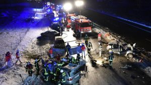 Im Januar ist es auf der Bundesstraße 29 bei Lorch in Baden-Württemberg zu einem schweren Unfall gekommen. Foto: dpa