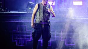 Till Lindemann während eines Rammstein-Konzerts Anfang Juni 2023 in Dänemark. Foto: imago/Gonzales Photo
