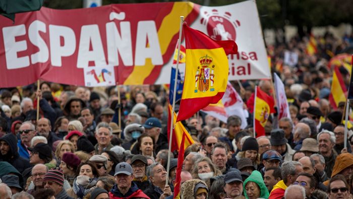 Erneut Protest gegen Amnestie für katalanische Separatisten