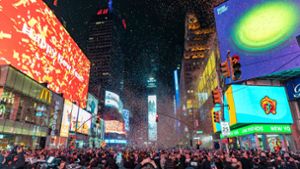 Silvesterfeier am Times Square in New York. Foto: Peter K. Afriyie/AP/dpa