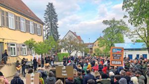 Kundgebung in Welzheim: Aktion für Demokratie und Menschenrechte