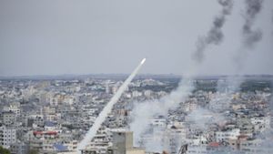Massive Raketenangriffe aus dem Gaza-Streifen Foto: dpa/Hatem Moussa