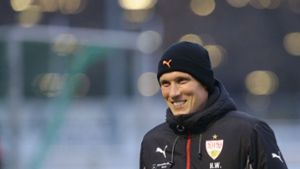 VfB-Stuttgart-Trainer Hannes Wolf vor dem Spiel gegen Fortuna Düsseldorf. Foto: Pressefoto Baumann