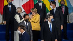 Rückblick: Der letzte G20-Gipfel in Italien ist für die damalige Kanzlerin Angela Merkel der Abschieds-Gipfel gewesen. Foto: dpa/Oliver Weiken