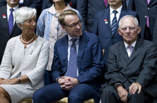 IWF-Chefin Lagarde und Bundesfinanzminister Schäuble (rechts) sind zurzeit über Kreuz. Foto:  