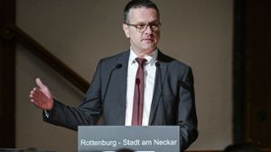 Stephan Neher bleibt: Der bisherige Oberbürgermeister von Rottenburg entscheidet die Stichwahl für sich (Archivbild). Foto: IMAGO/ULMER Pressebildagentur/IMAGO/ULMER