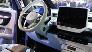 Volkswagen präsentiert auf der Technik-Messe CES in Las Vegas eine Innovation. Foto: IMAGO/ZUMA Wire/IMAGO/Christopher Trim