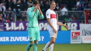 Gregor Kobel (links) und Holger Badstuber vom VfB Stuttgart äußern sich zur Coronavirus-Krise. Foto: Pressefoto Baumann/Julia Rahn