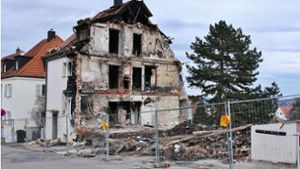 In der Köllestraße ist nur eine Ruine übrig geblieben – der genaue Grund für das Unglück ist nach wie vor unklar. Foto: 7aktuell.de/Kevin Lermer