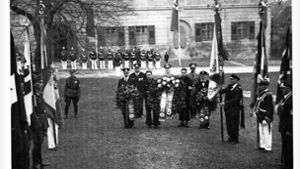 Ende der 1930er Jahre fanden auf dem Schlossplatz in der Fildergemeinde Neuhausen Heldengedenkfeiern statt. Foto: Markus Dewald