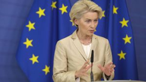 Erst vergangene Woche hatte EU-Kommissionspräsidentin Ursula von der Leyen das Sanktionspaket vorgeschlagen. Foto: imago//Nicolas Landemard