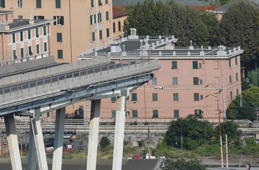 Die Finanzierung für eine neue Brücke in Genua steht. Foto: ANSA/AP