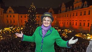 Fürstin Gloria von Thurn und Taxis auf dem Romantischen Weihnachtsmarkt in Regenburg, 2014. Foto: imago/Eventpress