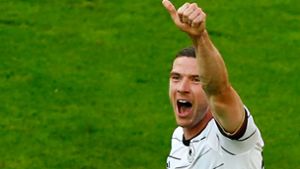 Robin Gosens erzielte gegen Lettland sein erstes Tor für die deutsche Fußball-Nationalmannschaft. Foto: dpa/Thilo Schmürgen
