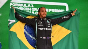 Lewis Hamilton in São Paulo Foto: AFP/NELSON ALMEIDA