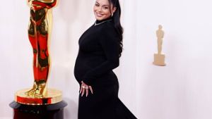 Vanessa Hudgens setzt ihren Babybauch bei den Oscars in Szene. Foto: imago/UPI Photo