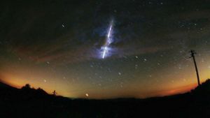 Fachleute rechnen mit bis zu 100 Meteoren (Sternschnuppen) pro Stunde. Das Spektakel am Himmel können Sternschnuppen-Fans auch im Livestream vom Sofa aus verfolgen. Foto: NASA