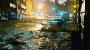 In Genua haben starke Regenfälle zu einer Flut-Katastrophe geführt. Foto: ANSA
