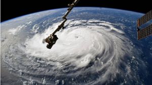 Hurrikan „Florence“ über dem US-Bundesstaat Florida, aufgenommen von der Weltraumstation ISS am 18. September 2018. Foto: Imago/Zoonar