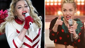 Miley Cyrus (links) und Madonna Foto: dpa