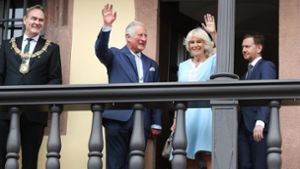 Prinz Charles und Camilla sind in Leipzig angekommen. Foto: dpa