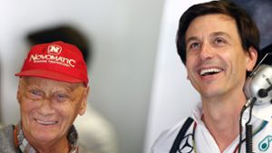 Niki Lauda (links) und Toto Wolff haben bis 2020 verlängert. Foto: EPA