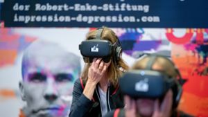 Aufklärung kann Leben retten:  Virtual-Reality-Brillen geben ein Gefühl von Depression Foto: dpa/Kay Nietfeld