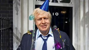Bei Madame Tussauds in London ist Boris Johnson als Partylöwe verewigt. Foto: dpa/Jonathan Short