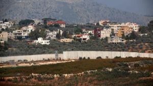 Eine Grenzmauer zwischen Libanon und Israel. Foto: AFP