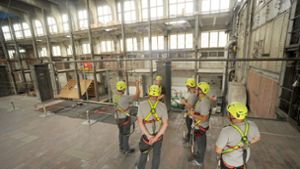 Im alten Dampfkraftwerk lernen Handwerker den Umgang mit leichten bis extremen Höhen und Tiefen. Foto: Werner Kuhnle