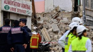 Im Zentrum der südfranzösischen Hafenstadt Marseille hat der Einsturz von zwei Gebäuden einen Großeinsatz ausgelöst. Foto: AFP