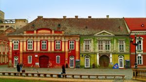 Temeswar (hier ein Bild von Häusern in der Altstadt) beherbergt als einzige europäische Stadt drei Staatstheater in drei  Sprachen: Ungarisch, Rumänisch,  Deutsch. Foto: i/ago stock&people