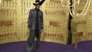 Outete sich mit seinem Outfit als Western-Star: Schauspieler Billy Porter, der im weiten Nadelstreifen-Anzug und Cowboy-Hut zur Emmy-Verleihung kam. Foto: AP/Jordan Strauss