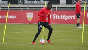 Mit dabei beim VfB-Training am Montag: Silas Katompa Mvumpa Foto: Pressefoto Baumann/Alexander Keppler