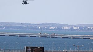 Die Brücke zur Krim ist  Ziel eines Anschlags geworden. Foto: dpa