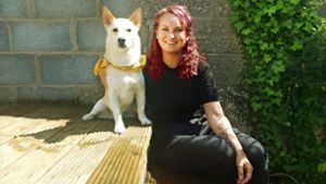 Lisa Zimmermann mit ihrem Hund Milo. Foto: privat