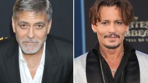 Sowohl George Clooney (l.) als auch Johnny Depp wirkten zu Beginn ihrer Karrieren in Horrorfilmen mit. Foto: Kathy Hutchins/Shutterstock.com / AdMedia/ImageCollect
