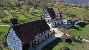 Ein Blick auf die historische Siedlung am Rande Beurens. Foto: Reiner Enkelmann/Freilichtmuseum Beuren