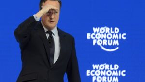 David Cameron in Davos Foto: dpa