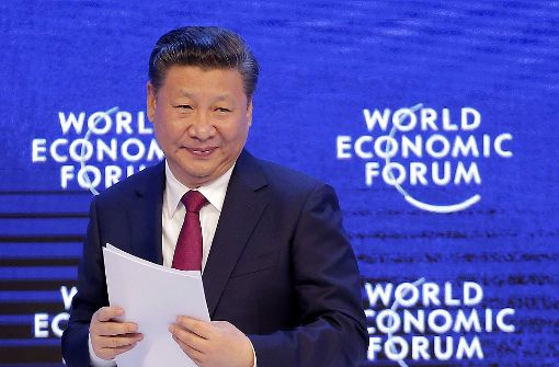 Chinas Präsident Xi Jinping plädiert in Davos für offene Weltmärkte. Foto:  