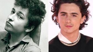 Die Ähnlichkeit zwischen Bob Dylan (l.) und Timothée Chalamet ist nicht von der Hand zu weisen. Foto: imago/ZUMA Wire / imago/ABACAPRESS