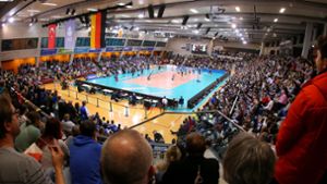 Bei den Heimspielen der Stuttgarter Volleyballerinnen ist die Scharrena oft rappelvoll. Foto: Baumann