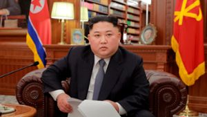 Kim Jong Un erhöht den Druck auf die USA in seiner Neujahrsansprache. Foto: AP