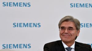 Siemens-Chef Joe Kaeser möchte gerne Lösungen von den Umweltschützern hören. Foto: AFP/CHRISTOF STACHE