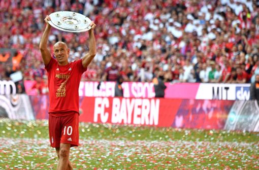 Arjen Robben kann nach seinem verkündeten Karriere-Ende unter anderem auf  acht Meisterschaften zurückblicken. Foto: AFP