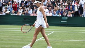 Tatjana Maria ist in der ersten Runde des Tennisturniers von Wimbledon ausgeschieden. Foto: IMAGO/Schreyer/IMAGO/Schreyer